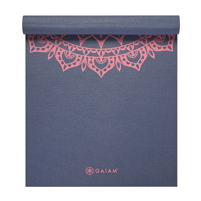 Gaiam yogamåtte marineblå Marrakesh 4 mm