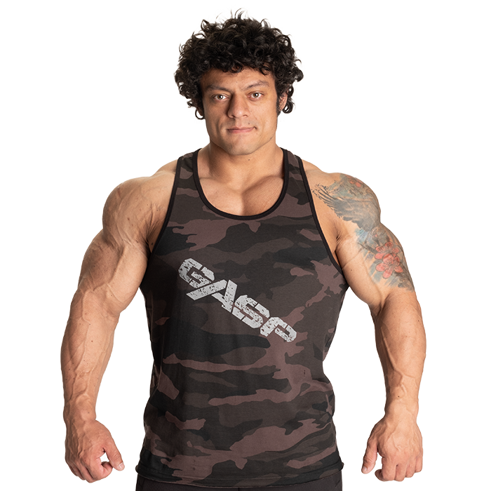 Vintage T-Back Top M&oslash;rk Camouflage