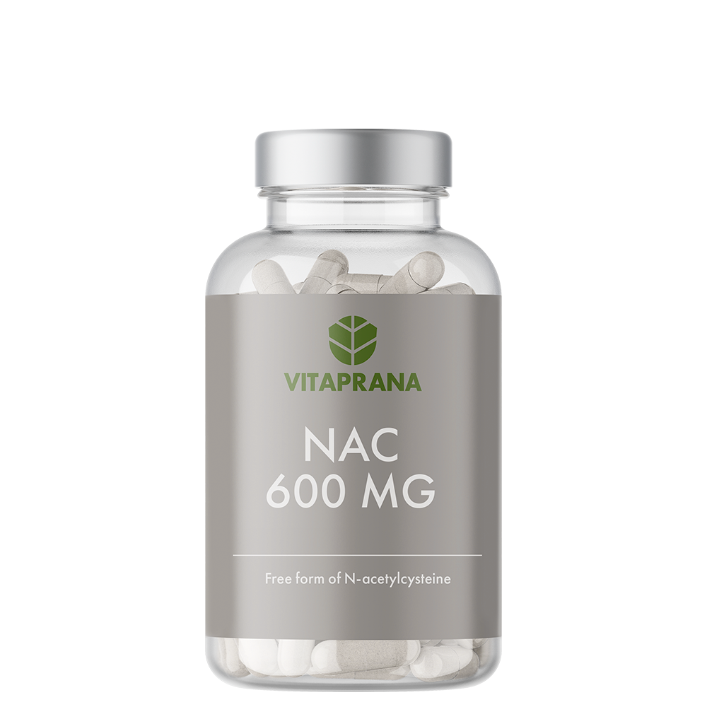 NAC 600 mg Aminosyre 100 kapsler