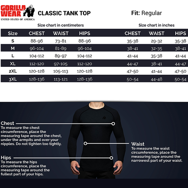 Classic Tank Top, Black/Gold