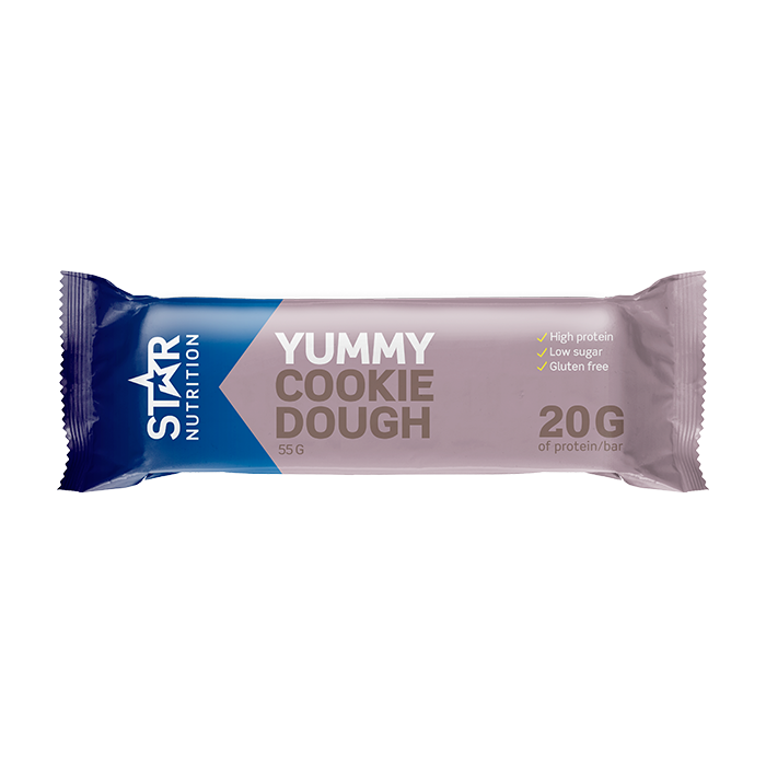 Star Nutrition Protein Bar 55 g Cookie Dough Kort datum