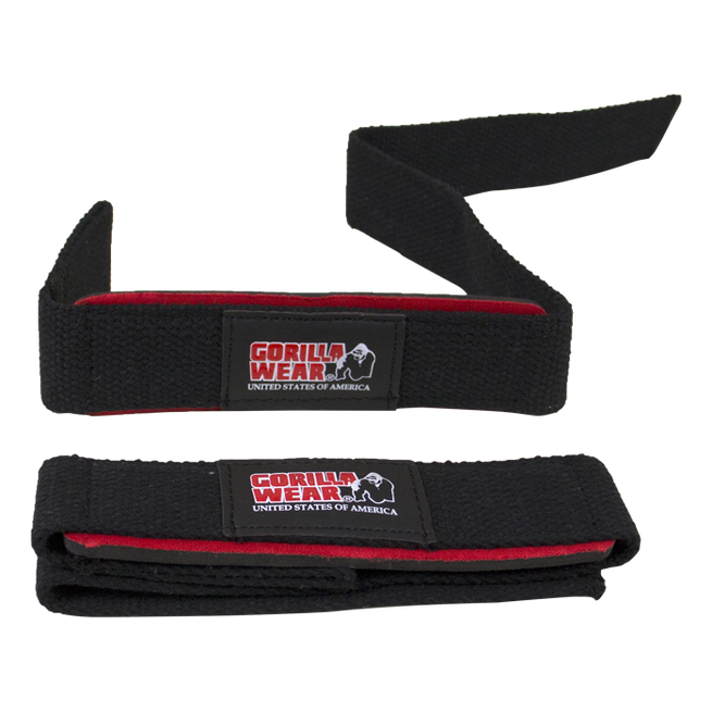 Polstrede Lifting Straps Sort/Rød