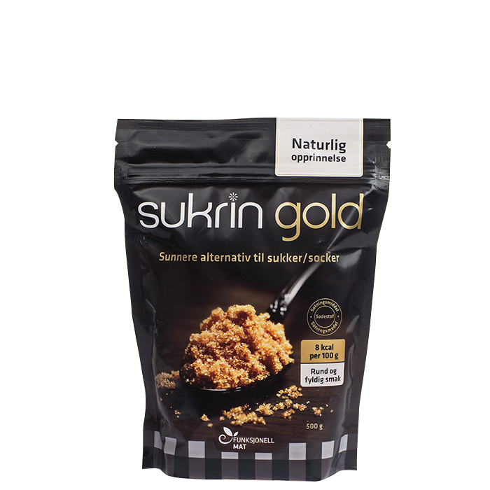 Sukrin Gold alternativ til brunt sukker - 500 gr - Sukrin