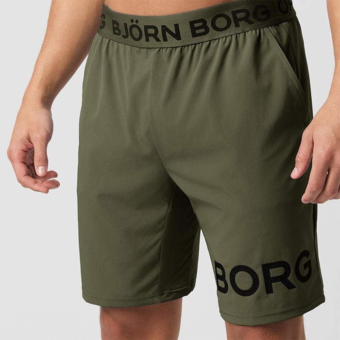 Björn Borg Borg Shorts Grøn polyester Small Herre