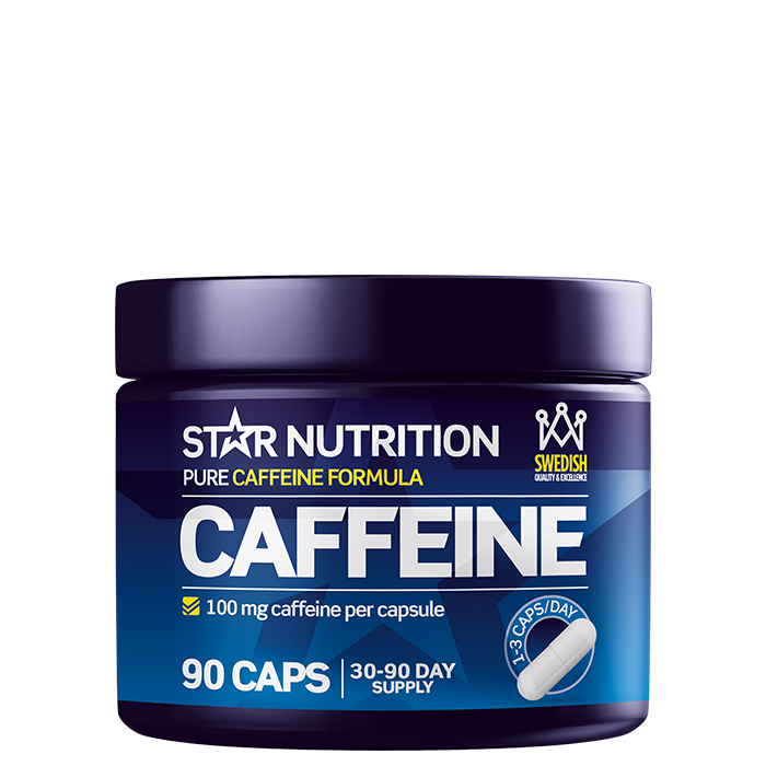 Koffein 100 mg, 90 kapsler, Star Nutrition