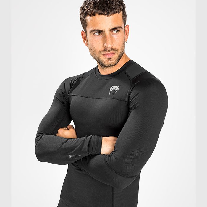G-Fit Air Rashguard Lang&aelig;rmet Sort