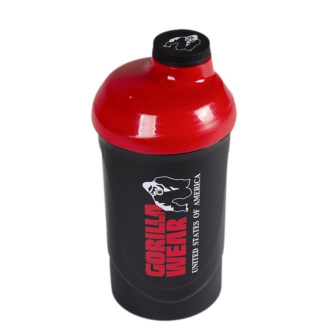 Gorilla Wear Wave Shaker Sort/R&oslash;d 600 ml
