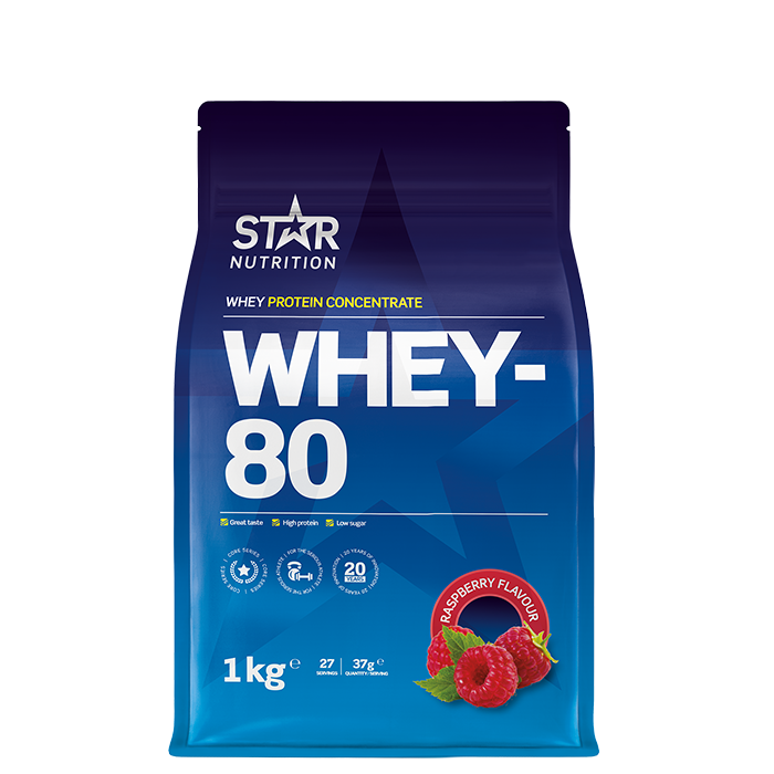 Star Nutrition Whey-80 Raspberry 1000g