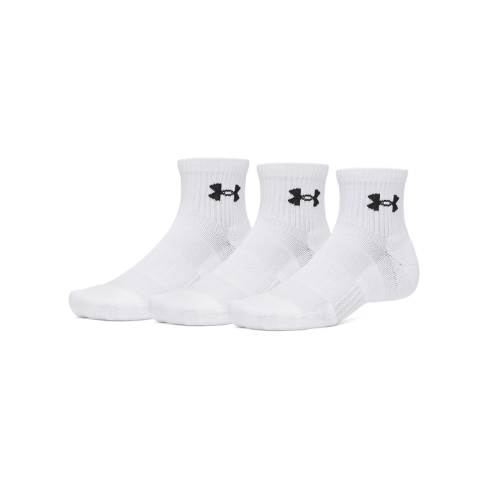 Performance Cotton Quarter Strømper 3-pak Hvid