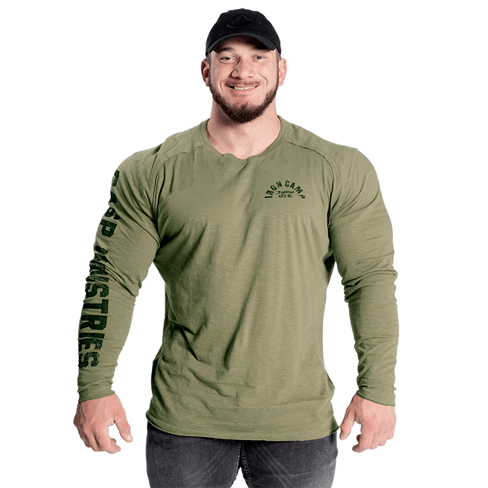 Throwback LS Tee, Wash Green