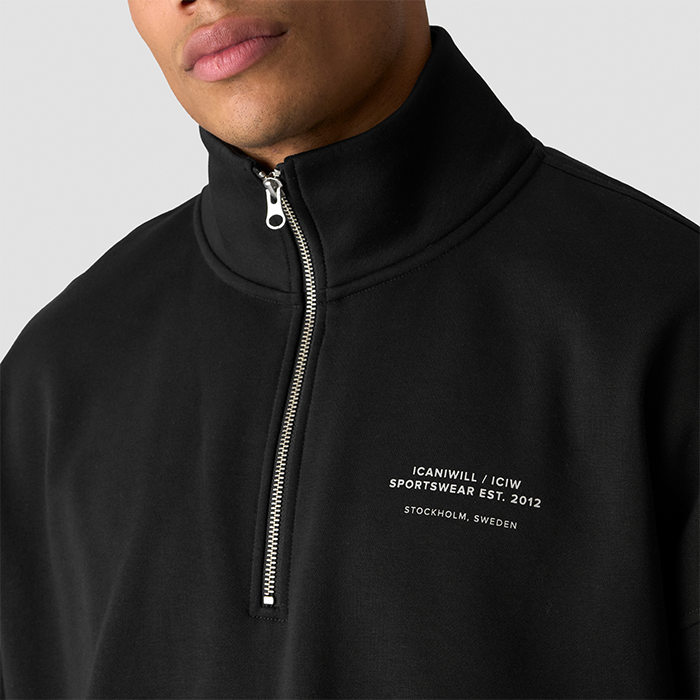 Everyday 1/4 Zip Tr&oslash;je Sort