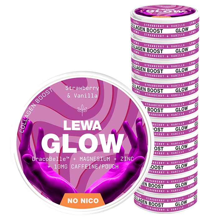 10 x LEWA Functional NoNico GLOW Strawberry/Vanilla