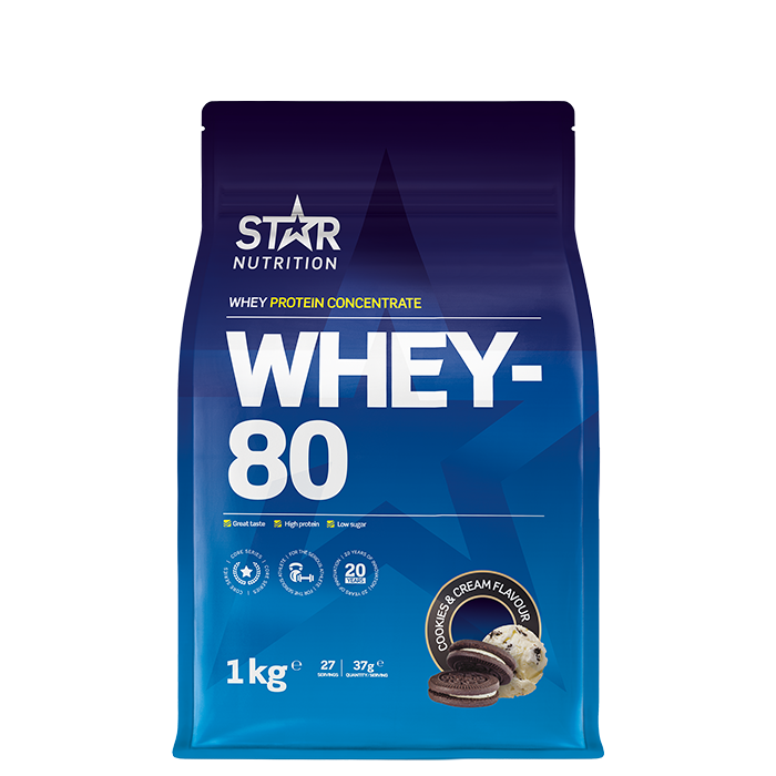 Star Nutrition Whey-80 Cookies & Cream 1000g