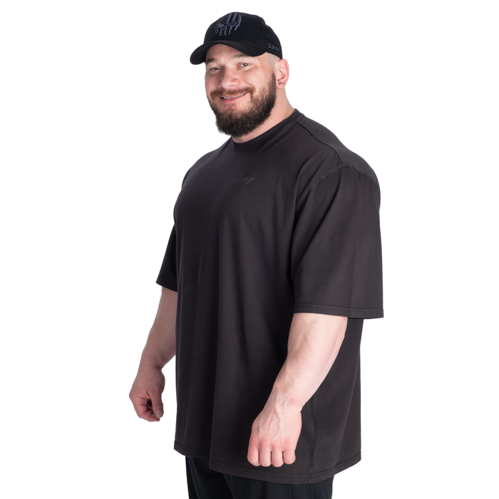 Washed T-shirt Sort
