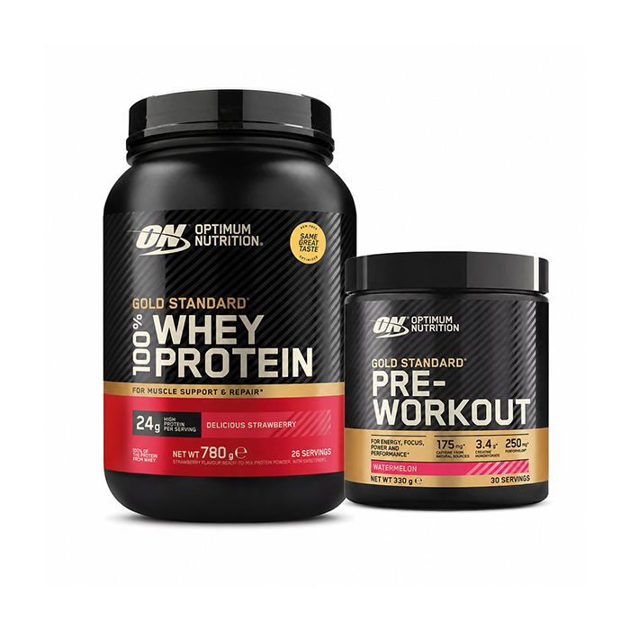100 % Whey Gold Standard Valleprotein 700 g + Gold Standard PWO 330 g