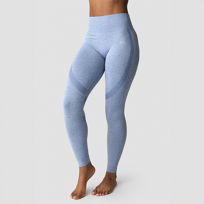 Soft Seamless Tights Blå