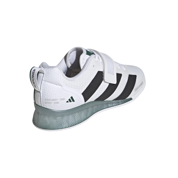 Adipower Weightlifting 3 Sko Hvid Sort/Gr&oslash;n