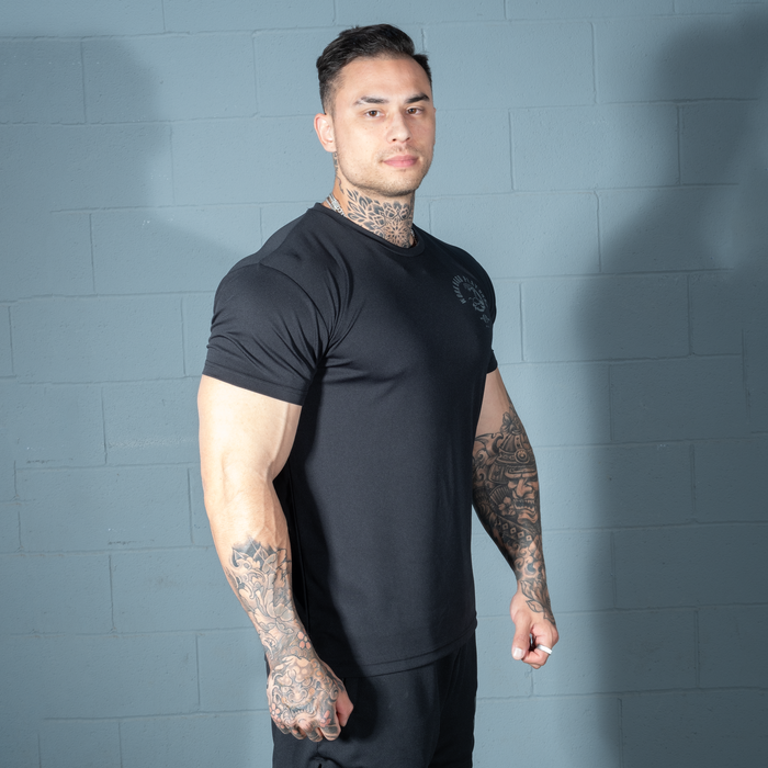 Mesh Standard Tee, Black