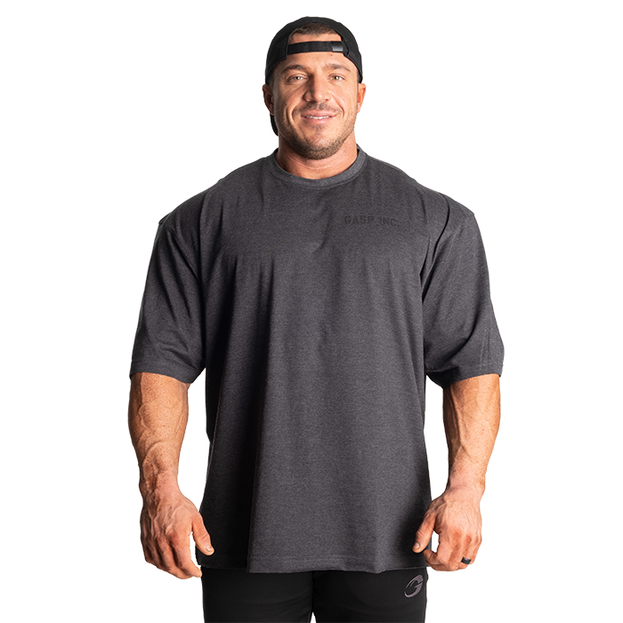 Division Iron Tee, Dark Grey Melange