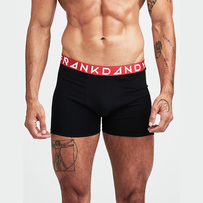 Boxershorts 5 pack Sort Rød