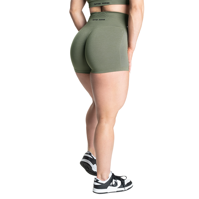 Scrunch Shorts, Washed Green