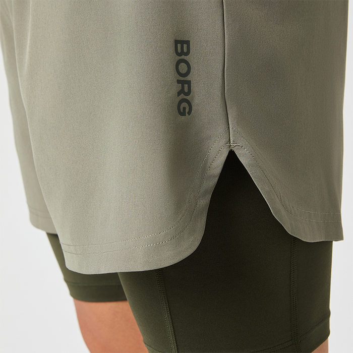 Borg 2 in 1 Shorts Gr&oslash;n