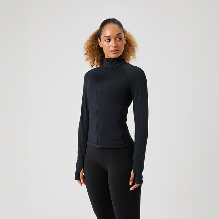 Borg Full Zip Tr&oslash;je Sort