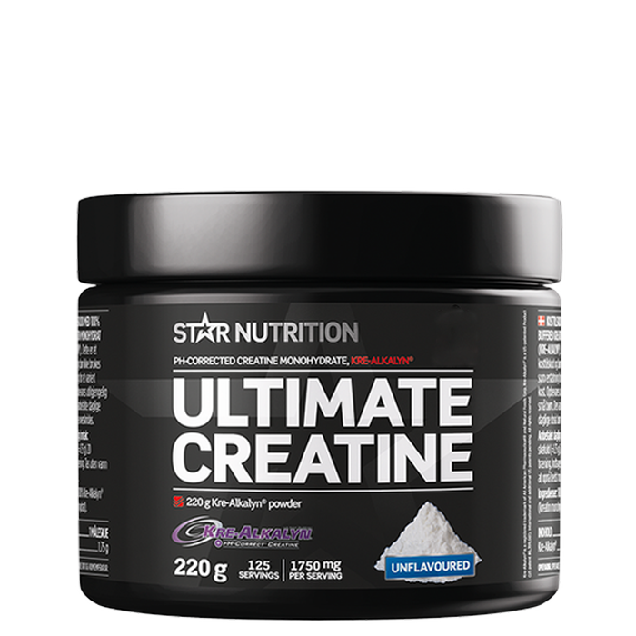 Ultimate Creatin Kre-alkalisk pulver uden smagsstoffer 220 g
