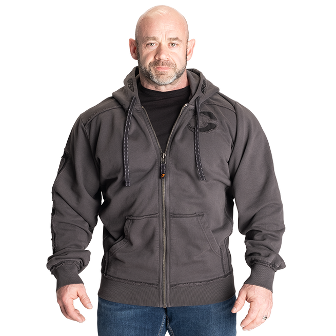 Pro Gym Hoodie Acid Wash Grå