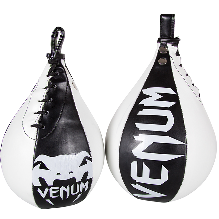 Venum Speed ​​​​Bag Boksebold L&aelig;der Sort/Hvid L