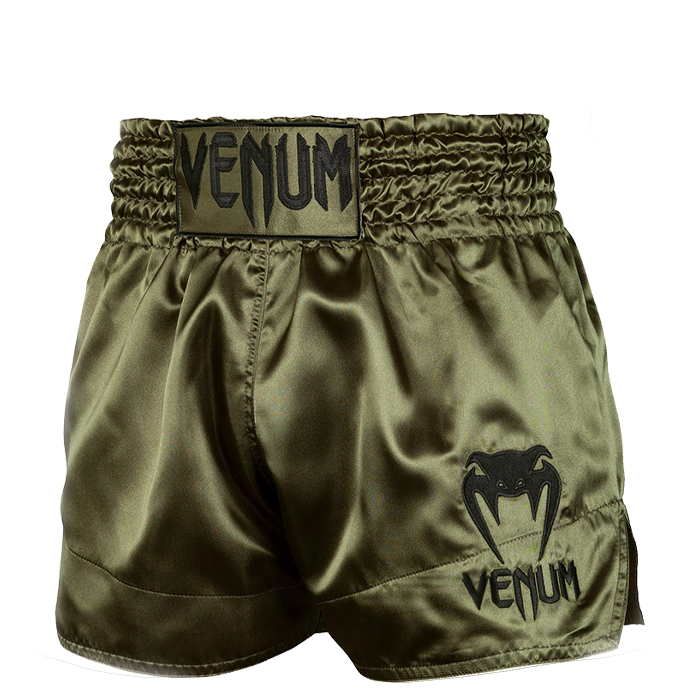 Klassiske Muay Thai Shorts Khaki/Sort