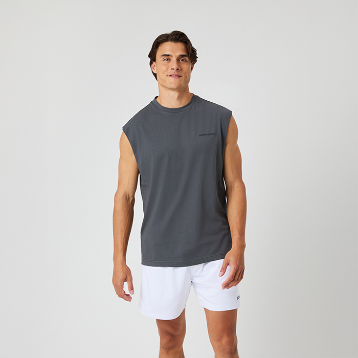 Björn Borg Borg Gym Sleeveless T-shirt Grå, S