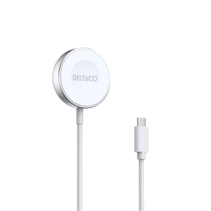 Apple Watch/Samsung Galaxy Watch Laddare 1 m USB-C Kabel, Vit