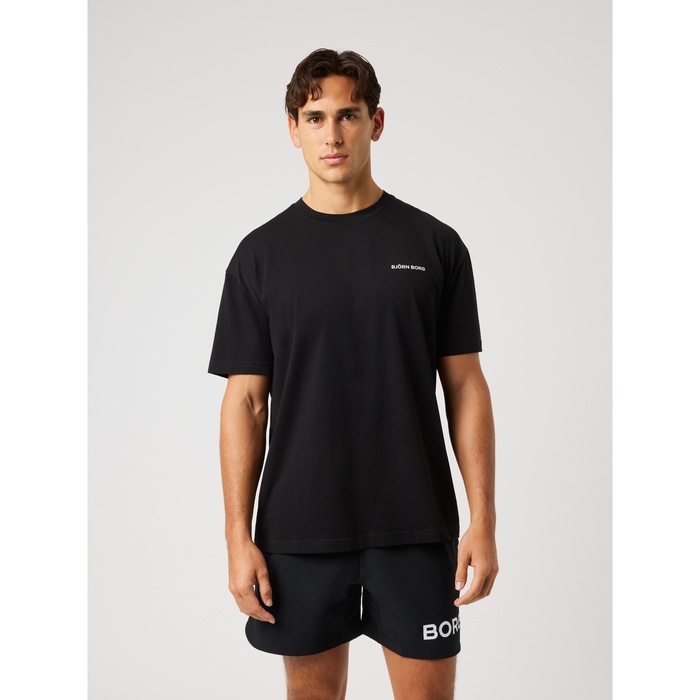 Borg Gym Oversized T-shirt Sort
