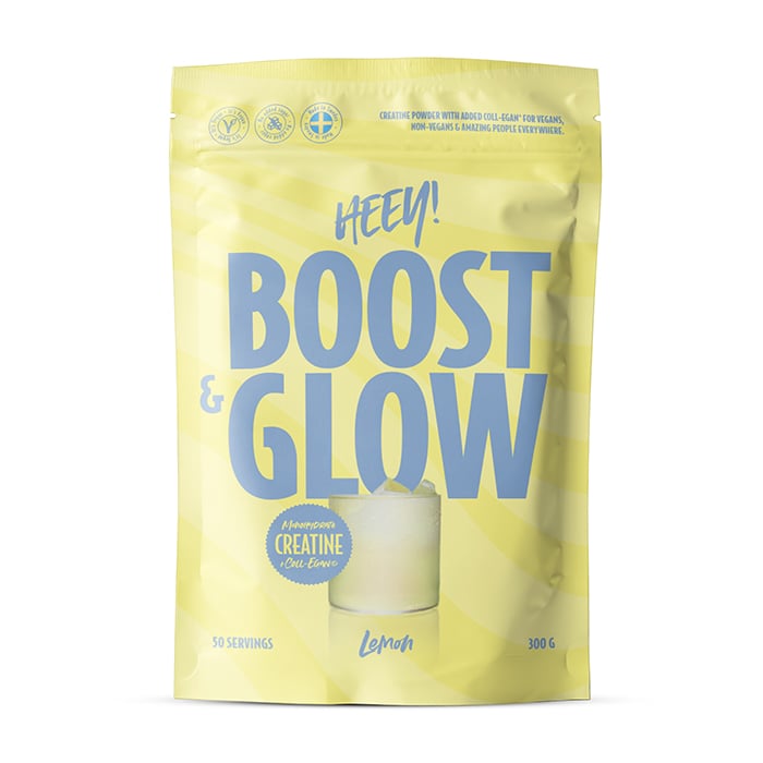 Heey! Boost & Glow Creatine + Vegan Collagen Lemon (300 g)