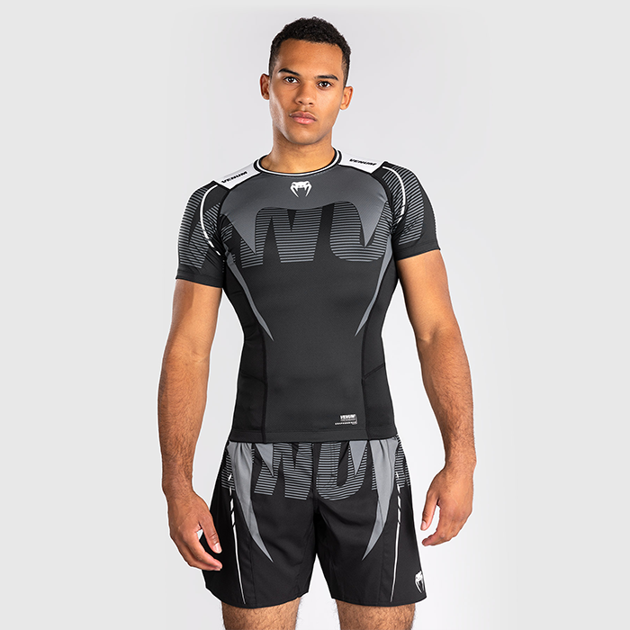 Venum Adrenaline Rashguard Kortærmet Sort Grå