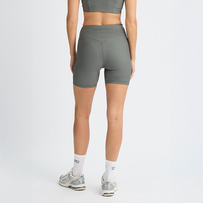 Ribstrikkede Cykelshorts Gr&oslash;n