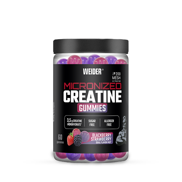 Micronized 200 Mesh Creatine 60 gummies Blackberry/Strawberry