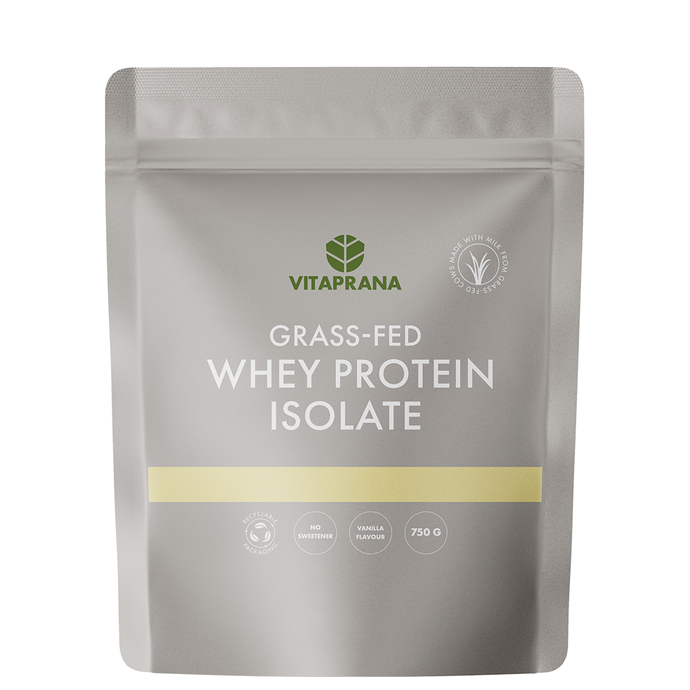 Valleproteinisolat Gr&aelig;sfodret 750 g vanilj