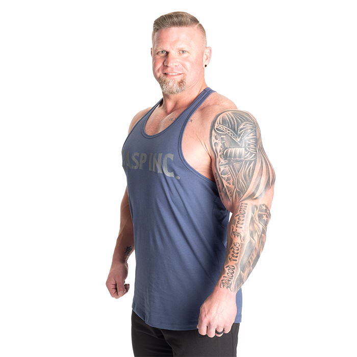 Essential T-Back Top Lysebl&aring;
