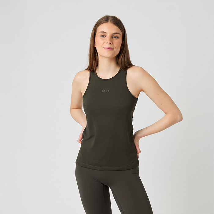 Björn Borg Borg Racerback Tank Top Grøn, XS