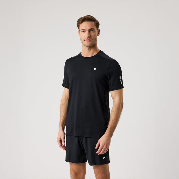 Björn Borg Ace Mesh Panel T-shirt Sort, M