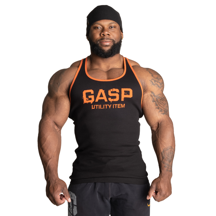 Ribbet Tanktop Sort Orange