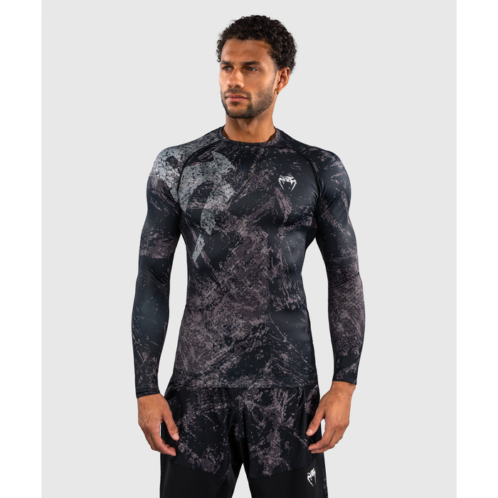 Venum RAGE & WORKOUT Long Sleeve Rashguard Black/Grey
