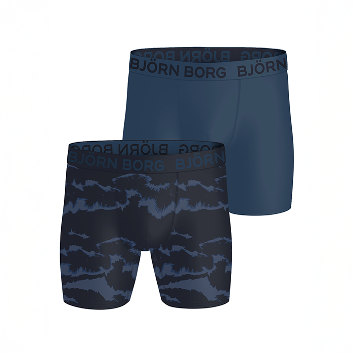 Björn Borg Sports Microfiber Boxers 2-pack Blå, M