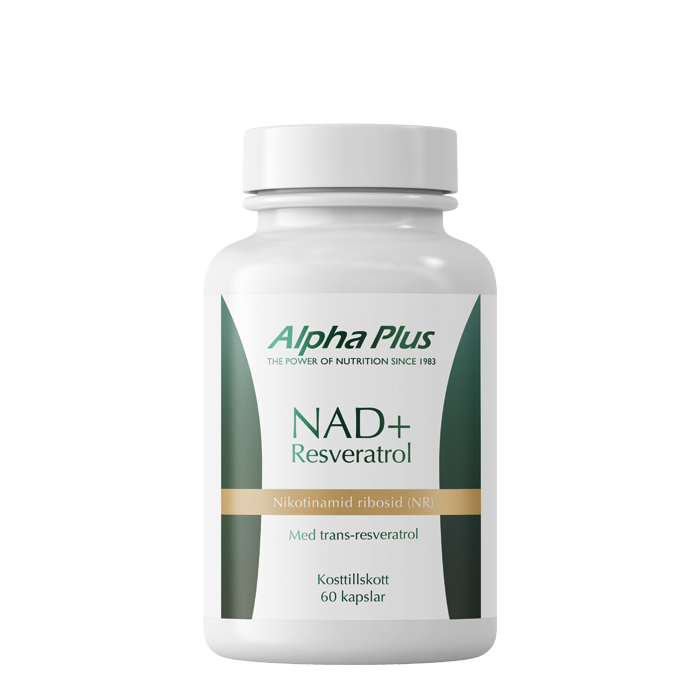 NAD+ Resveratrol 60 kapsler