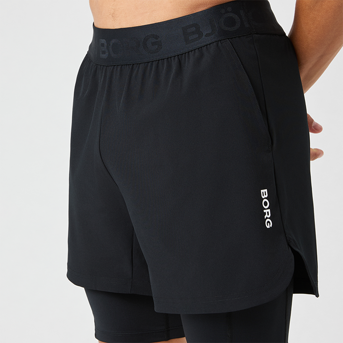 Björn Borg 2 in 1 Shorts Men (Black Beauty) - XL