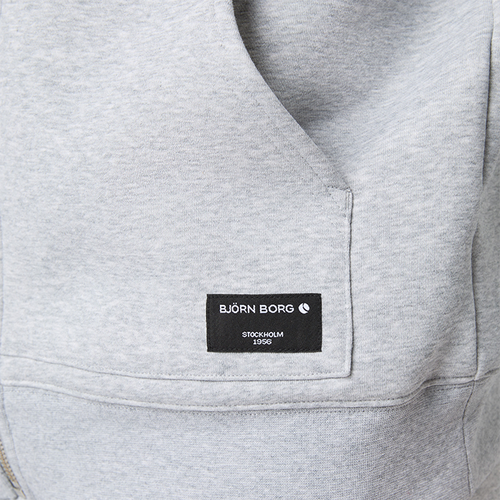Centre Zip Hoodie Gr&aring;