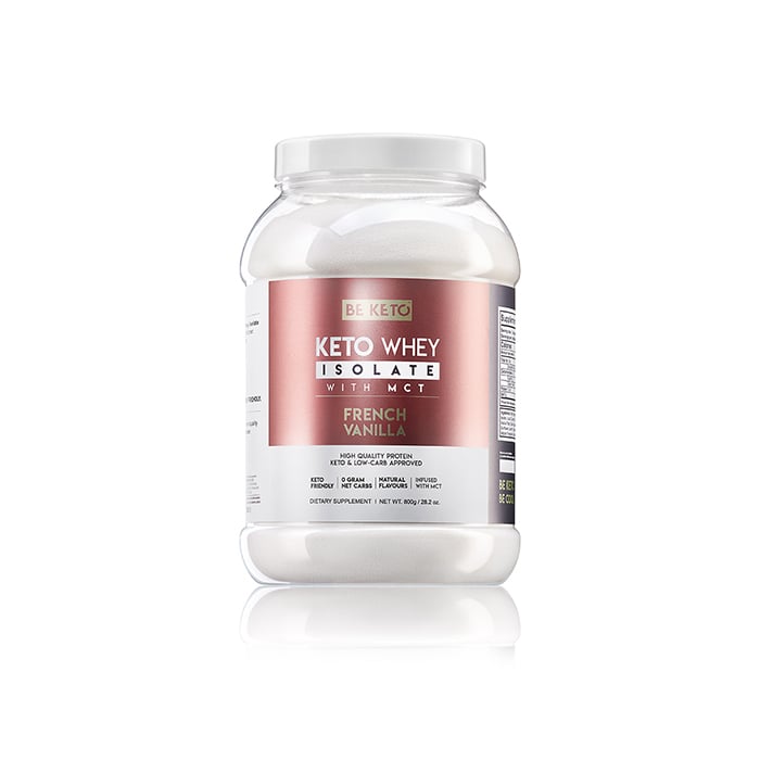 BeKeto KETO Whey + MCT, French Vanilla, 800 g