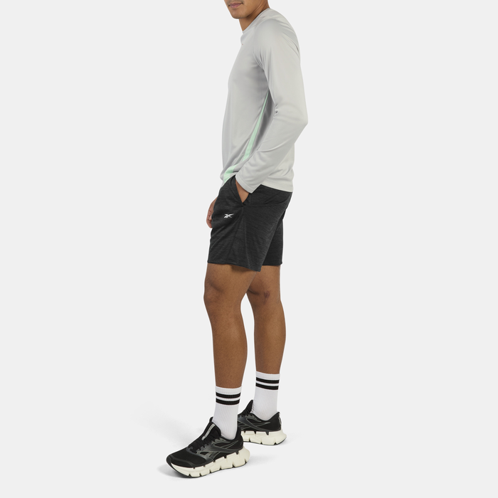ID Train Strikkede Tr&aelig;ningsshorts Sort Melange